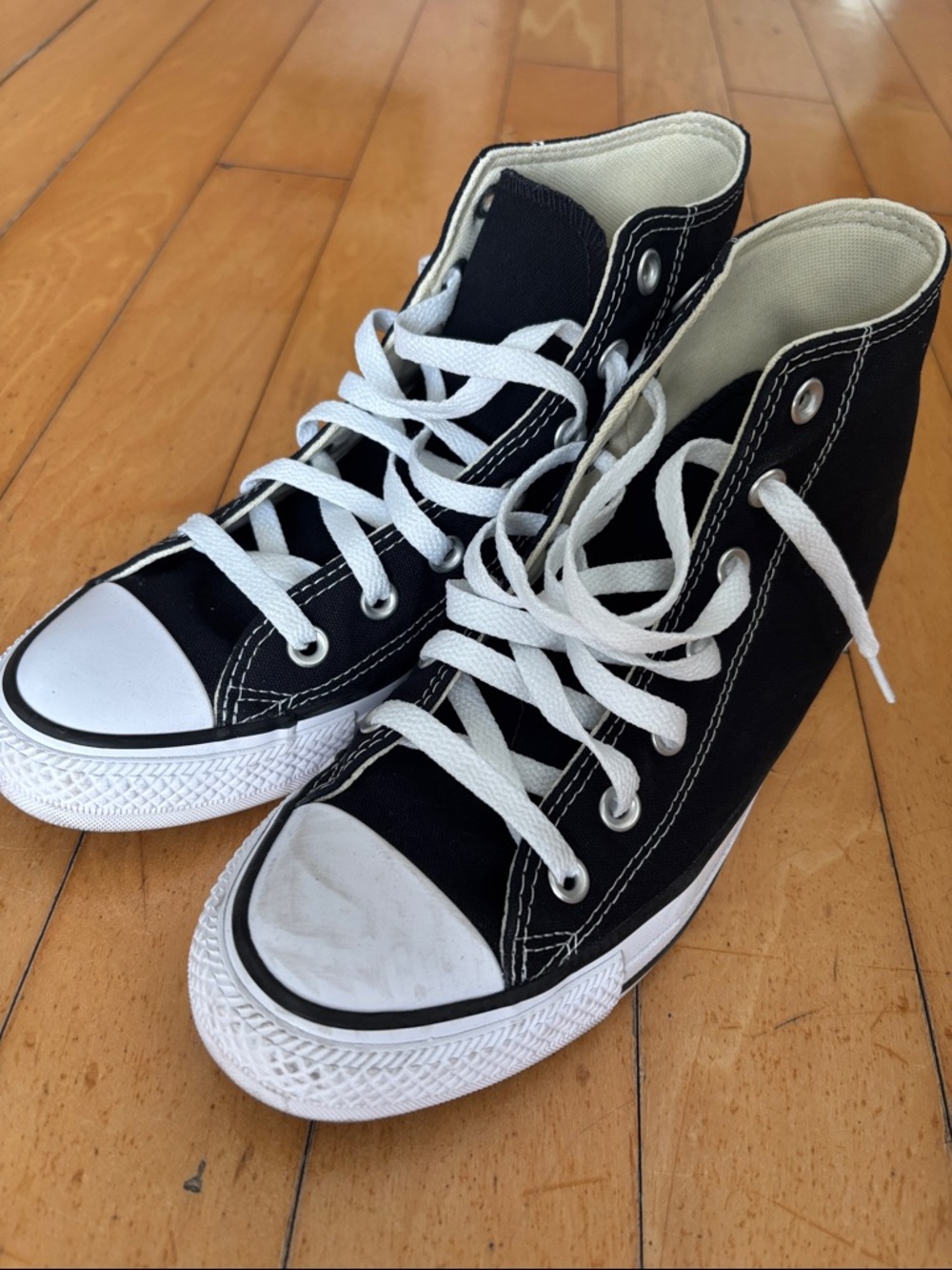 Classic Black Converse All-Star canvas hi-tops